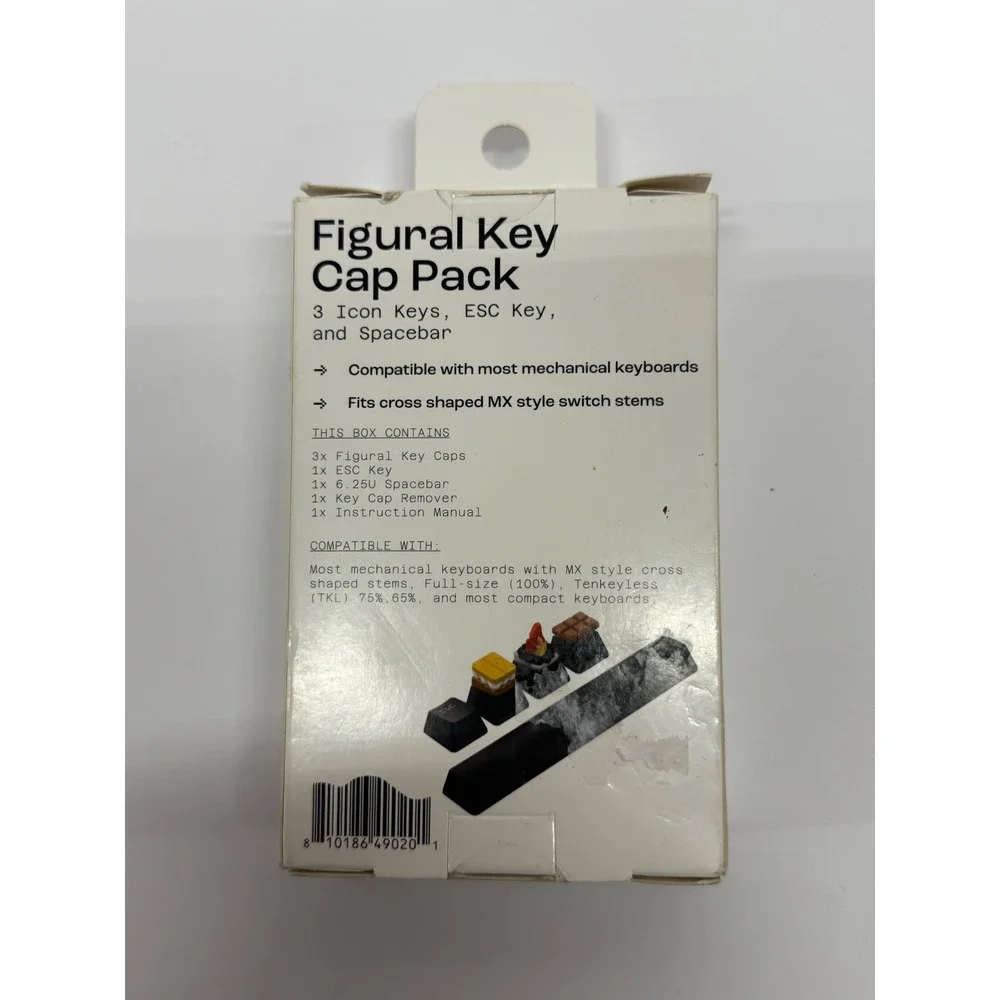 NORTH Figural Key Cap Pack 3 Icon Keys ESC Key Spacebar Mechanical Keyboard